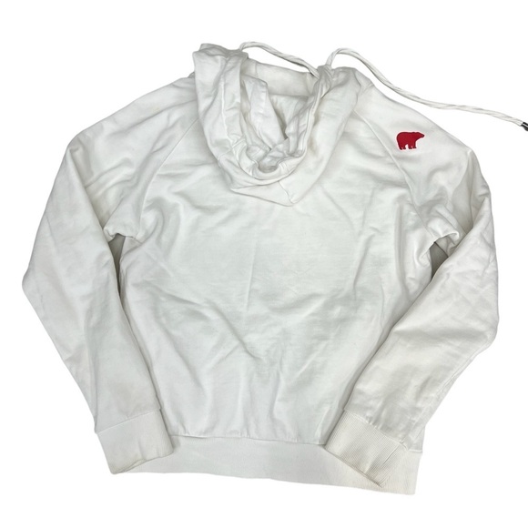 Perfect Moment White Zip Front Hoodie Sweatshirt Size M - Picture 2 of 10
